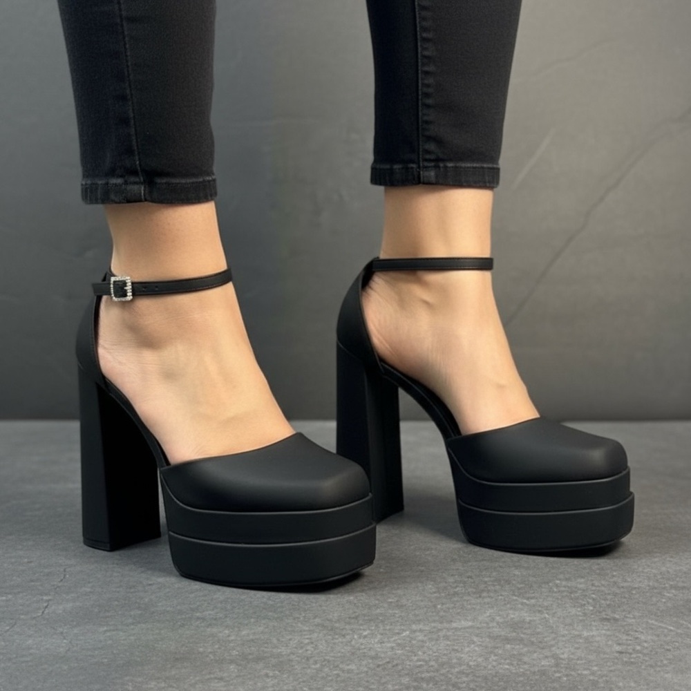 009 SNDLS: ALDO platform sandals size 10